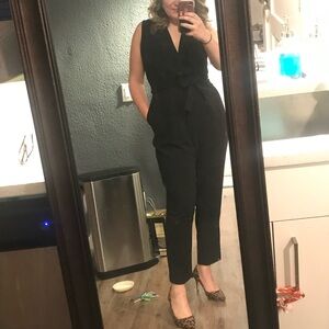 black jumpsuit